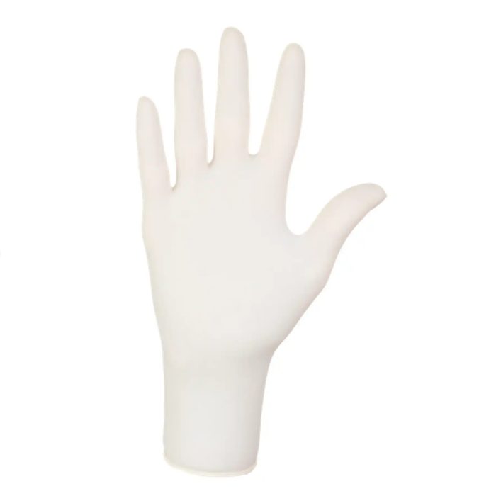 MERCATOR latex comfort Einmalhandschuh - puderfrei - Handansicht II